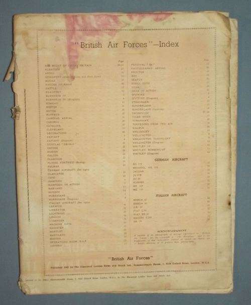 WW2 British Airforces 1941 Large Aircraft Photo Book