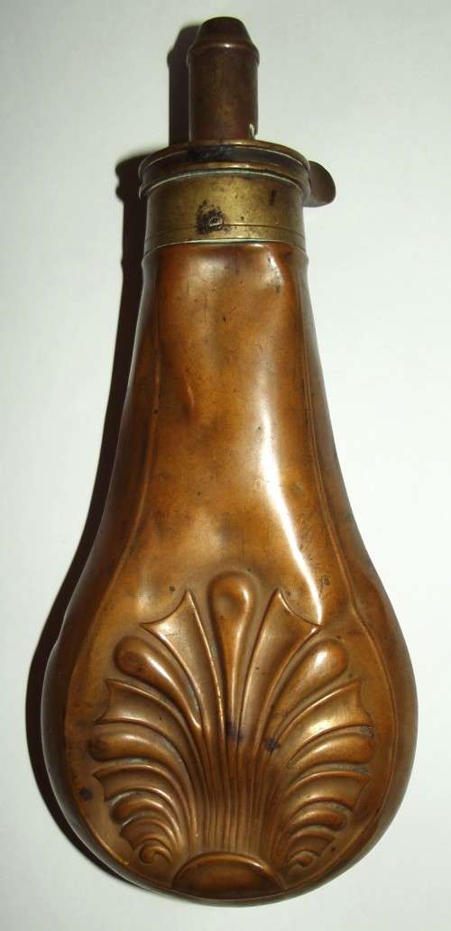 Vintage Copper Gun Powder Flask