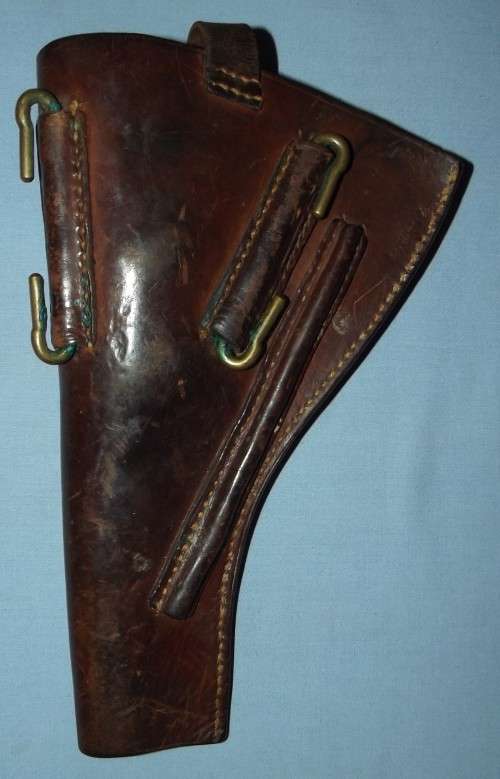 Original WW1 British Webley Revolver Leather Holster