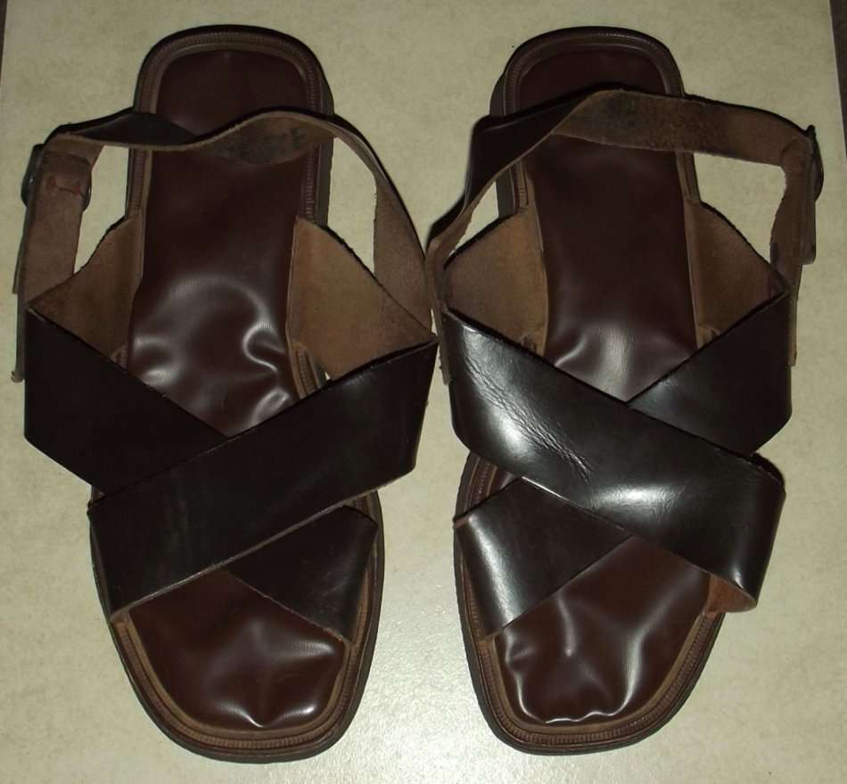 SADF Army Brown Leather Sandals
