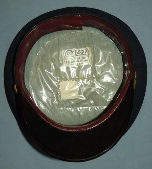 Old Thailand Air Force Peak Cap With Bullion Wire Badge