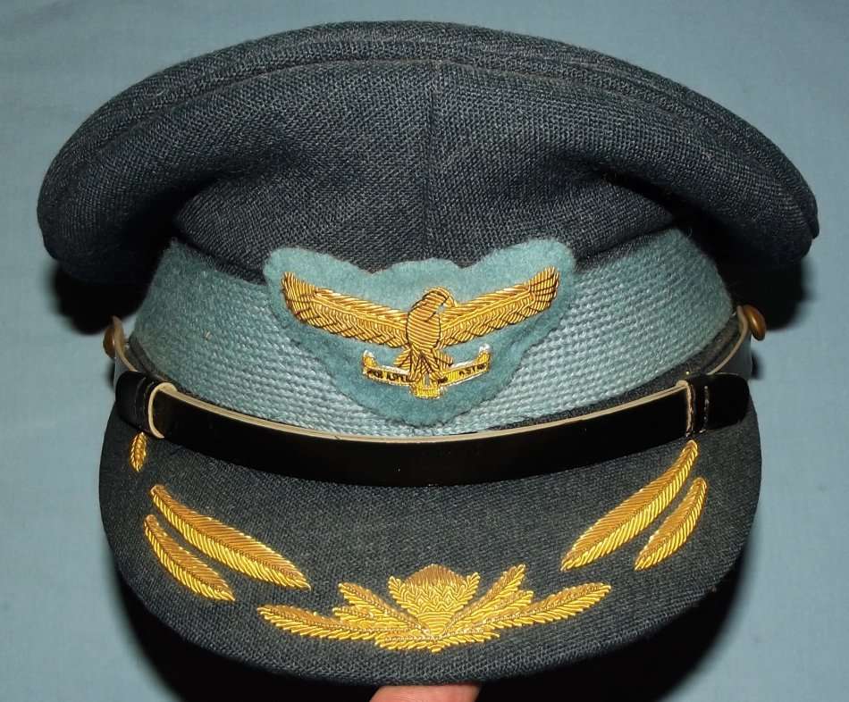 SAAF Colonel Blue Peak Cap With Badge