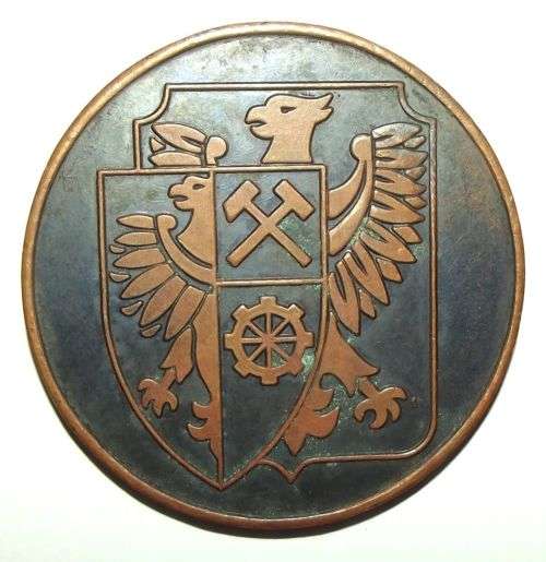 Old Poland City of Swietochlowice Coat of Arms Medal