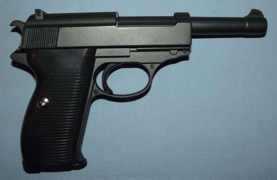 P38 Metal BB Spring Gun Pistol