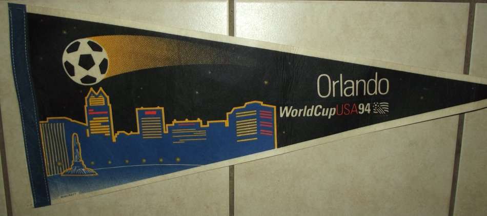 3 USA Basketball and Soccer Pennant Flags from the 1990's