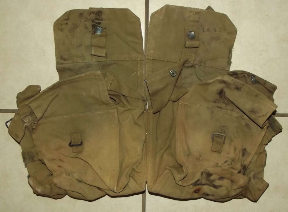 Old Rhodesia Army Webbing Kidney Pouch Pack