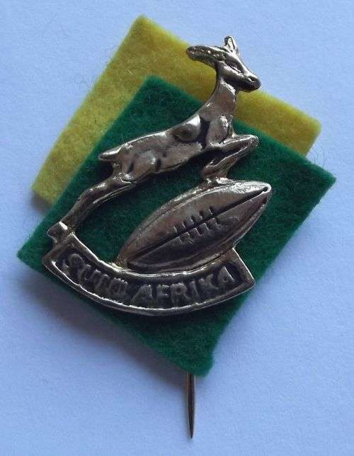 1960's South African Springbok Rugby Lapel Pin Badge