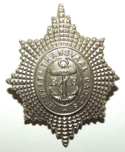 Transvaal Cadets 1st Battalion White Metal Cap Badge