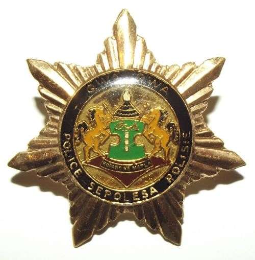 Old Homeland Qwa Qwa Police Metal Cap Badge