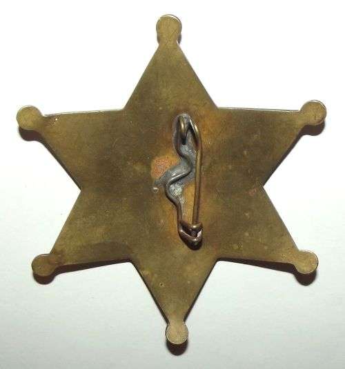 Old Wells Fargo & Co. Express R.R. Div. Guard Brass Badge