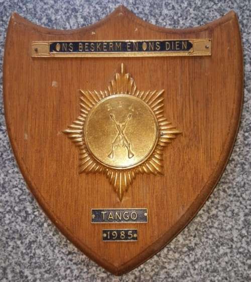 1985 SA Police Border Duty Tango Plaque