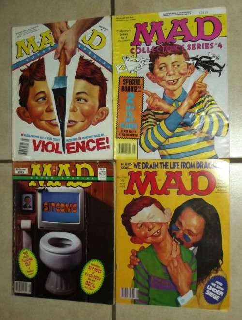 Lot of 4 Mad Magazines From 1992 and 1993