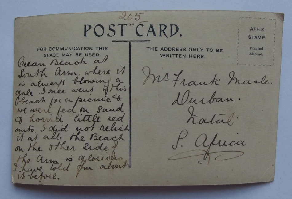 Early 1900's Used View at South Arm near Hobart, Australia Postcard