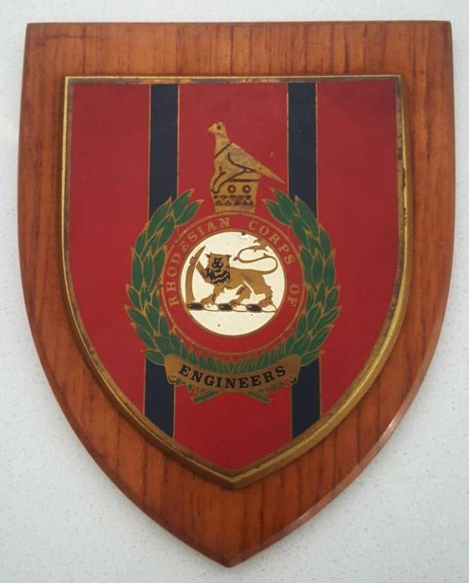 Old Rhodesia Corps of Engineers Wall Plaque