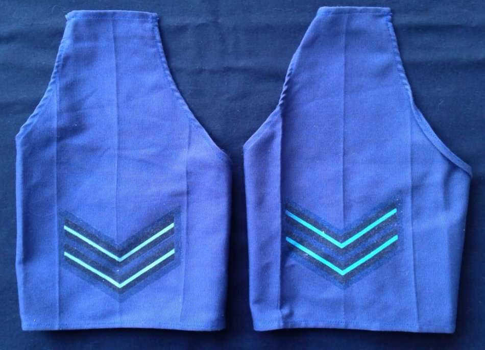 SAAF Airforce Corporal Blue Brassard Ranks