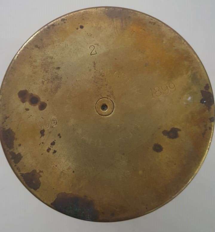Boer War 75mm Krupp Cannon Shell Casing Dated Aug 1899