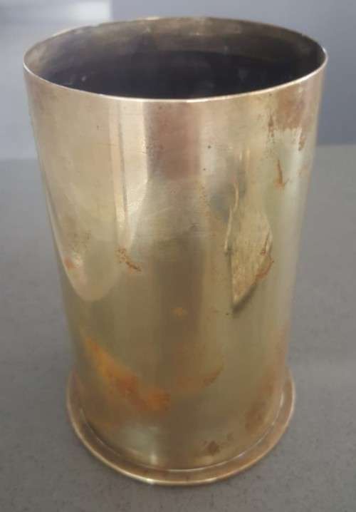 Boer War 75mm Krupp Cannon Shell Casing Dated Juli 1899