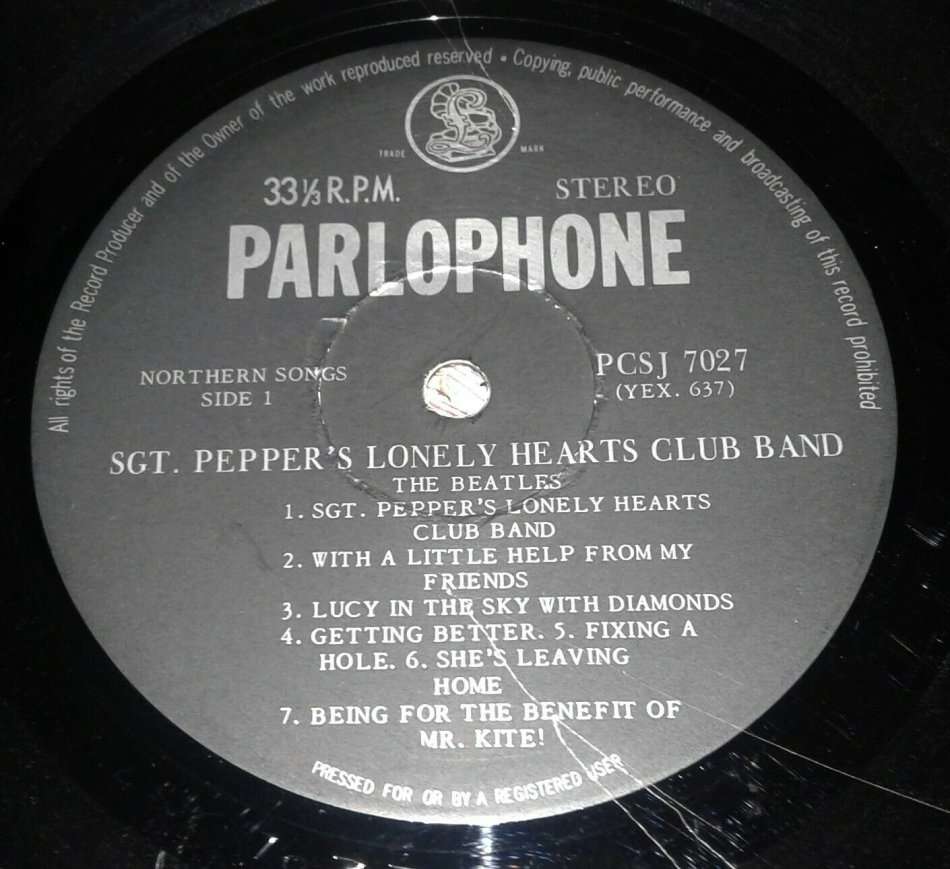 Original - The Beatles - Sgt. Pepper's Lonely Hearts Club Band - Vinyl Record