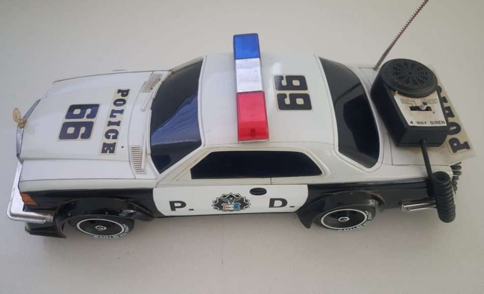 Large Old Mercedes Battery Operated  Police Car