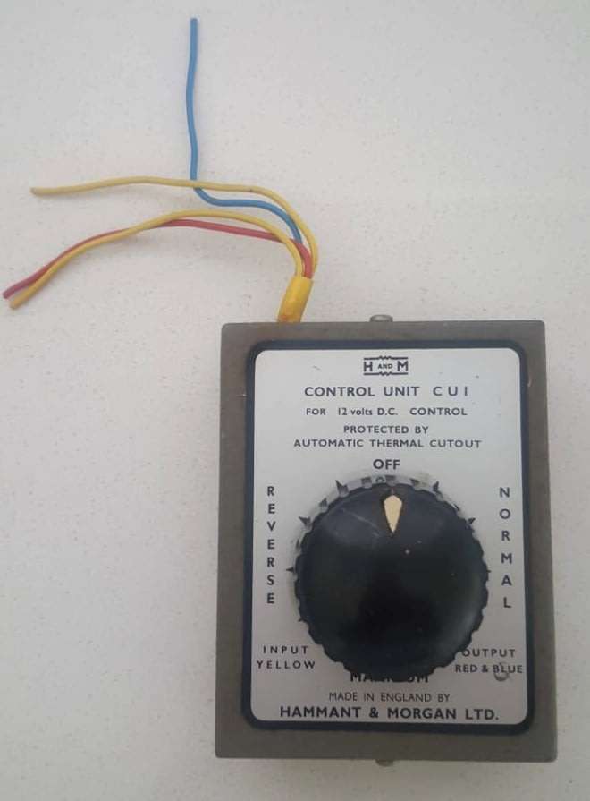 Vintage Made in England Model Train Control Unit