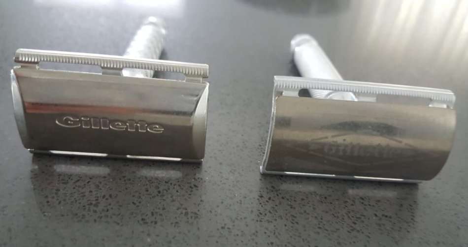 2 Old Unused Gillette Safety Razors - One Made in England