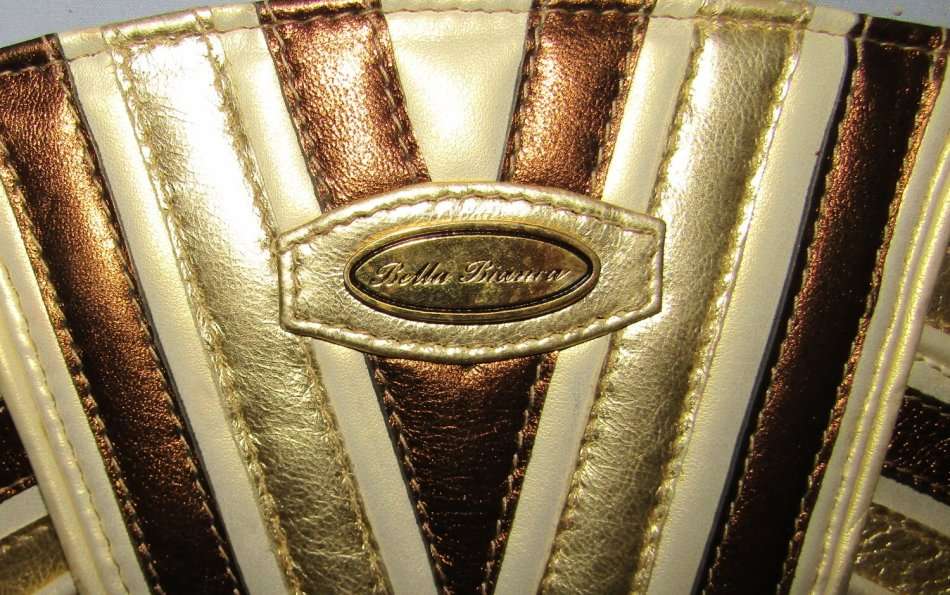 Large Vintage Bella Bianca Gold Handbag