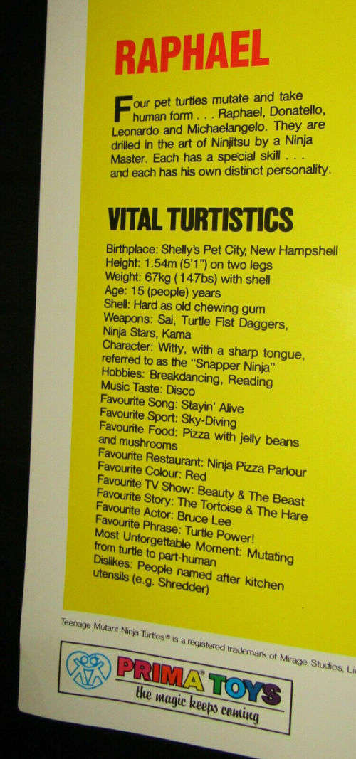 Lot of 4 Original 90's TMNT Teenage Ninja Mutant Turtles Posters