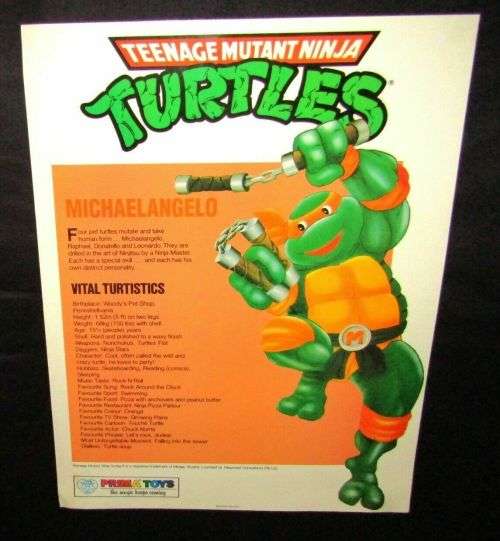 Lot of 4 Original 90's TMNT Teenage Ninja Mutant Turtles Posters