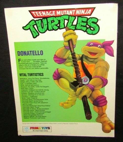 Lot of 4 Original 90's TMNT Teenage Ninja Mutant Turtles Posters