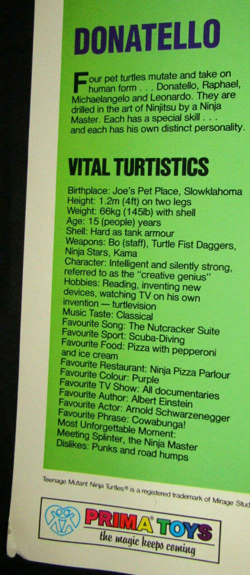 Lot of 4 Original 90's TMNT Teenage Ninja Mutant Turtles Posters