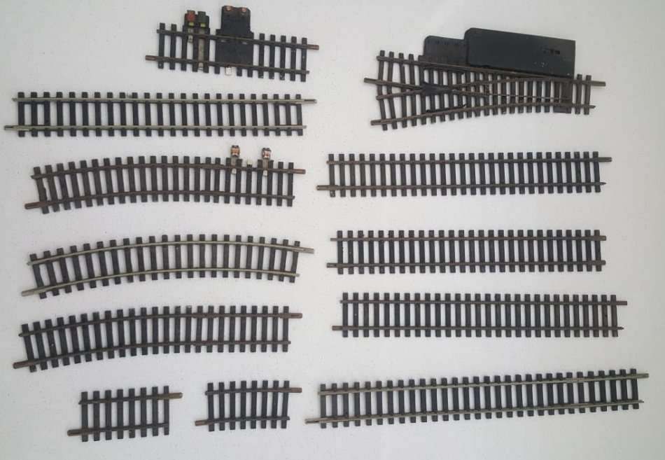 Vintage Lot of 12 Fleischmann HO Scale Train Tracks