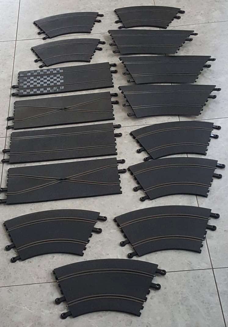 15 Vintage Made in Great Britain Scalextric Tracks