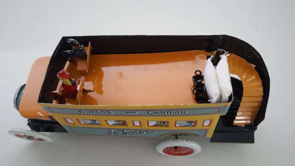 Wind Up Tin Toy Bus