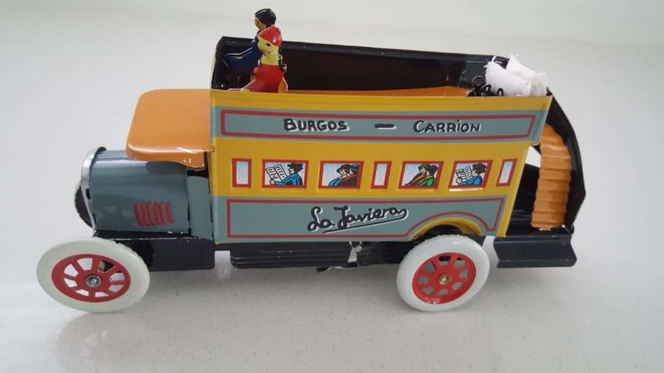 Wind Up Tin Toy Bus