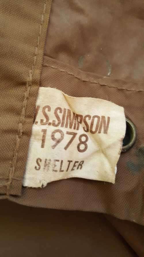 1978 SADF Nutria Canvas Shelter