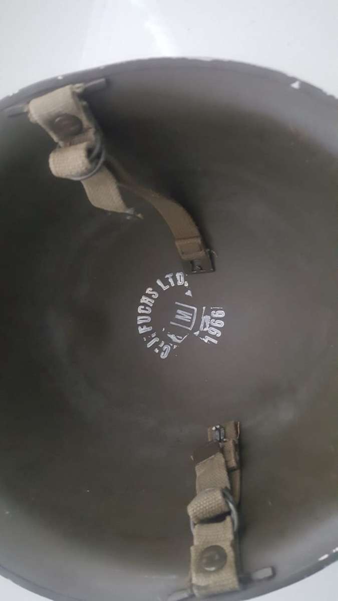 SADF STAALDAK HELMET  - CJ FUCHS 1966.