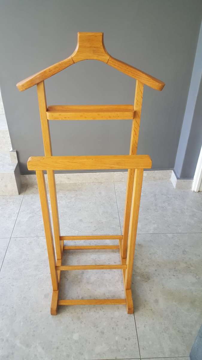 VINTAGE GENTLEMANS BUTLER VALET CLOTHES STAND
