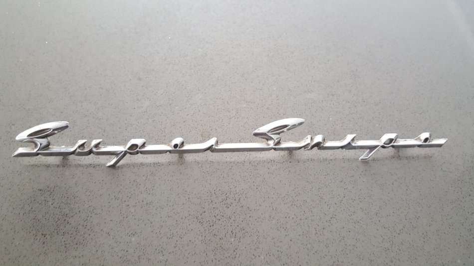 VINTAGE HUMBER SUPER SNIPER METAL CAR BADGE