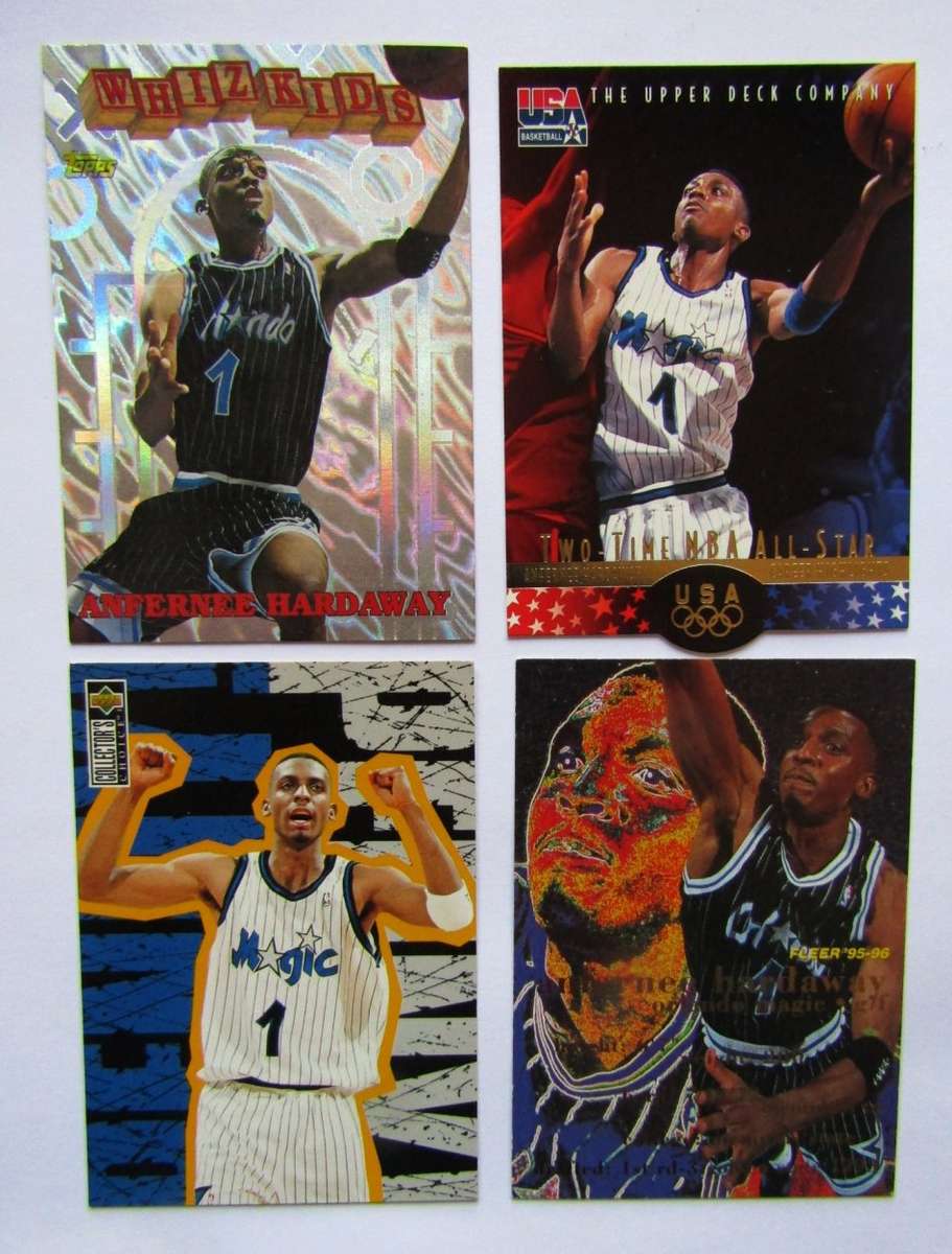 Lot of Anfernee Hardaway NBA Basketball Trading Cards From the 90's