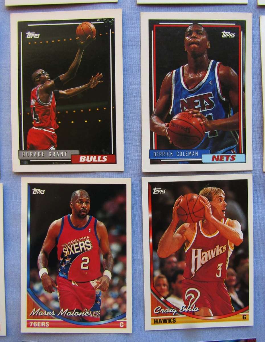 Lot of 18 Topps NBA Basketball Trading Cards From the 90's