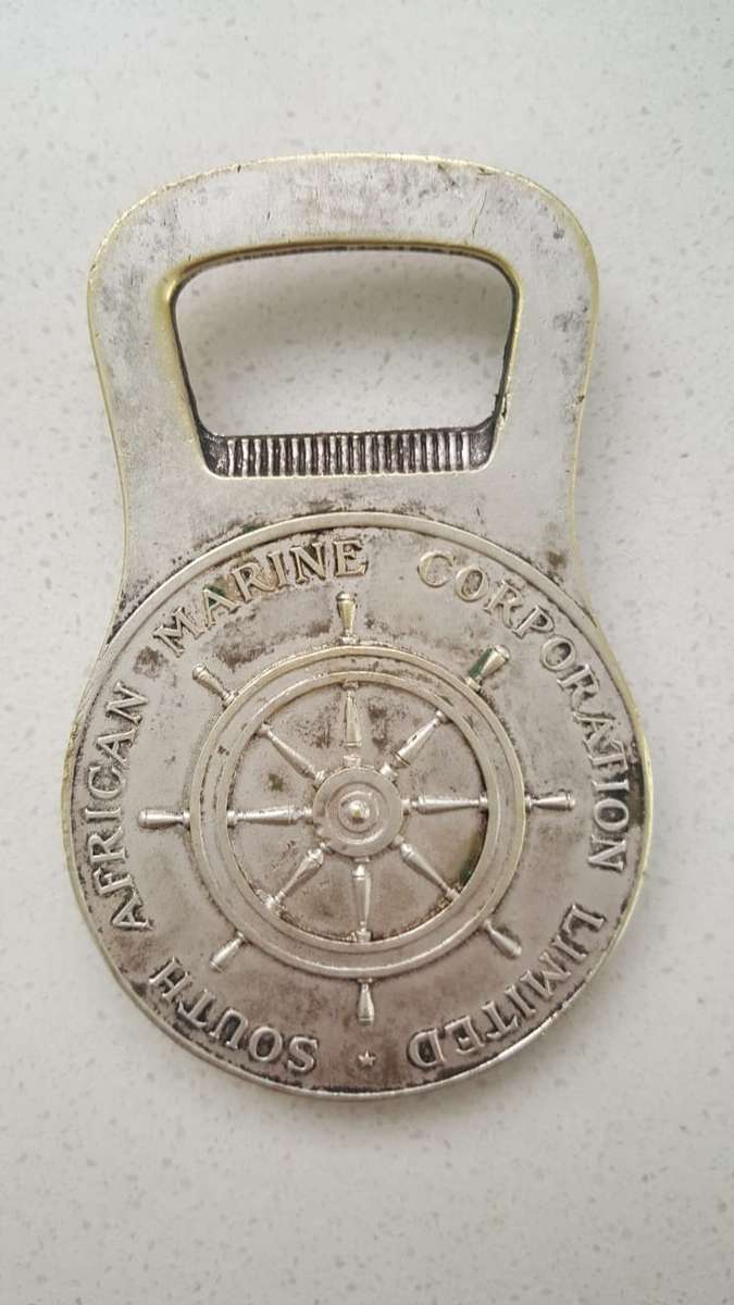 VINTAGE SA MARINE CORPORATION HEAVY METAL BOTTLE OPENER