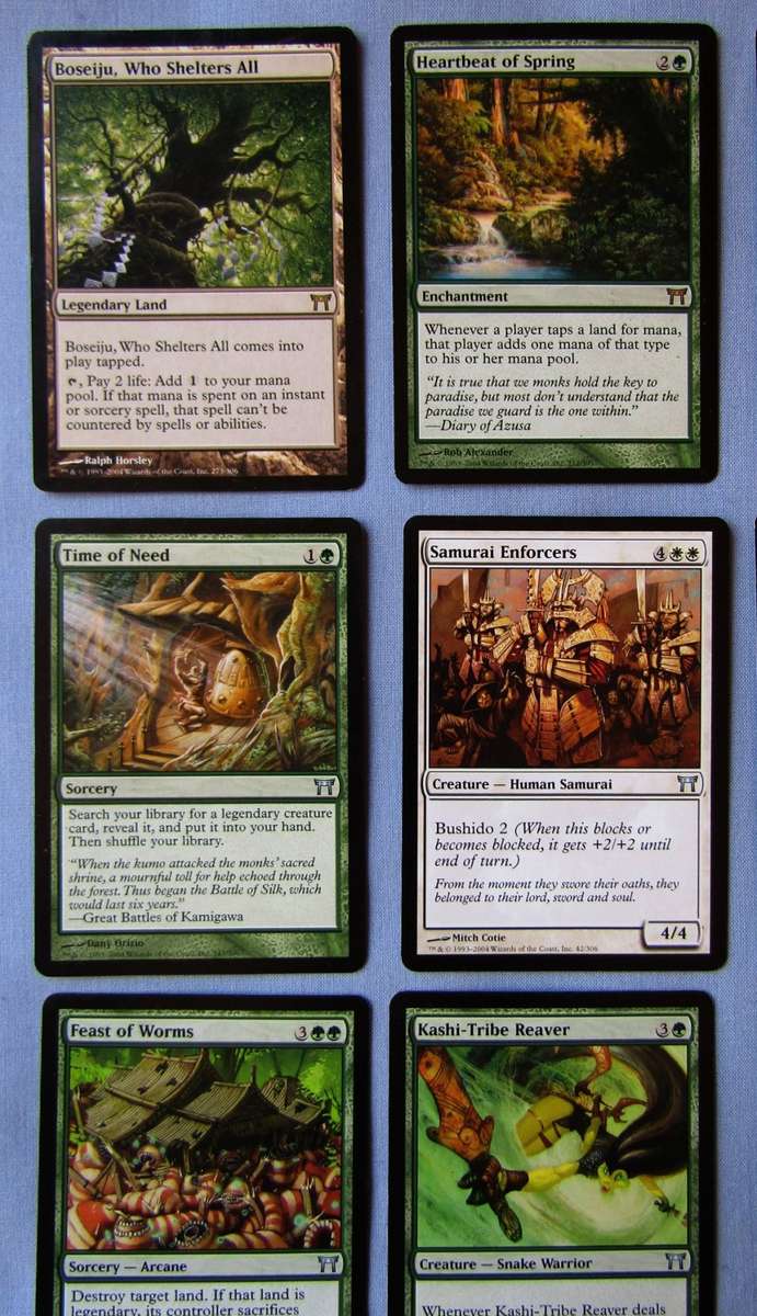 25 Magic The Gathering MTG Champions of Kamigawa 2004 Trading Cards