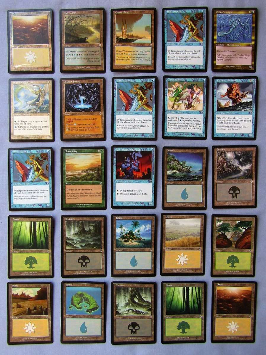25 Magic The Gathering MTG Invasion 2000 Trading Cards