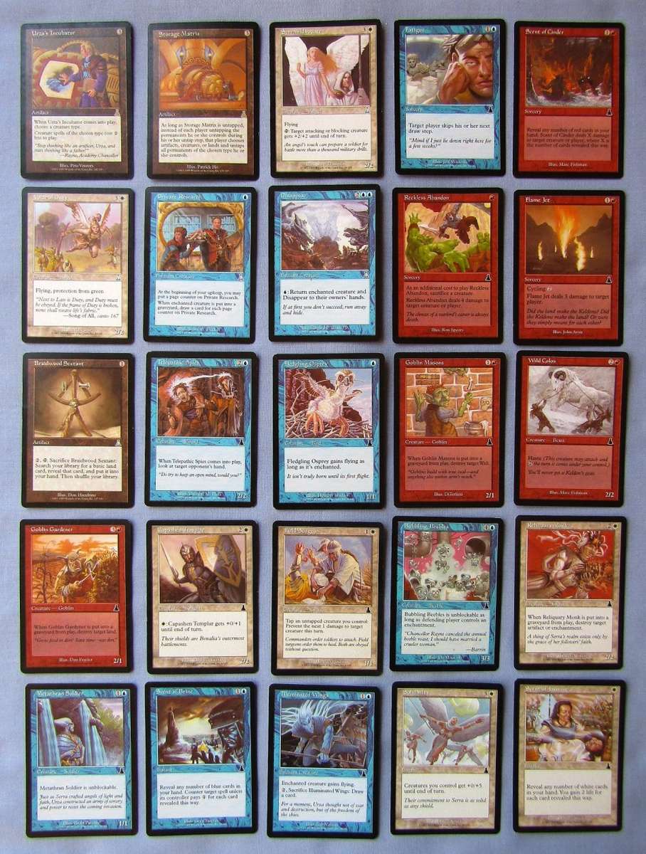 25 Magic The Gathering MTG Urza's Destiny 1999 Trading Cards