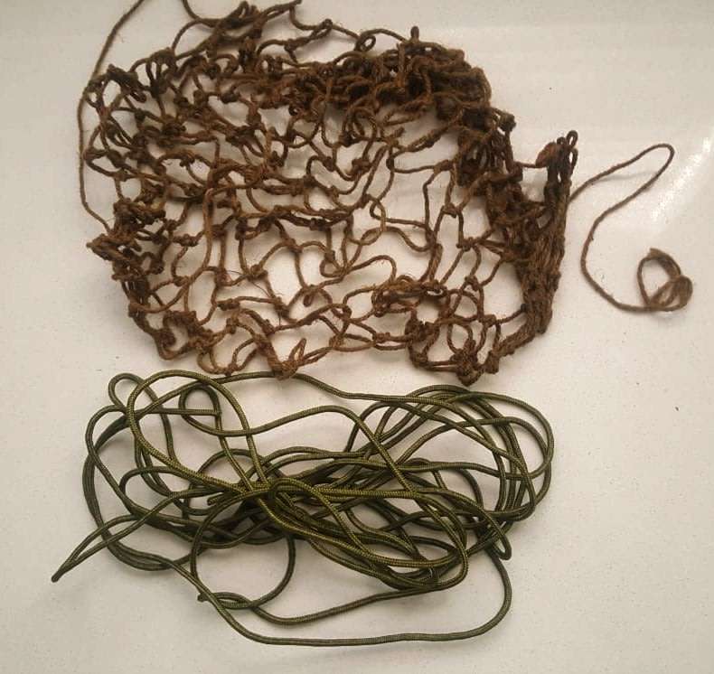 SADF HELMET NETTING & 5 METRES PARA CORD