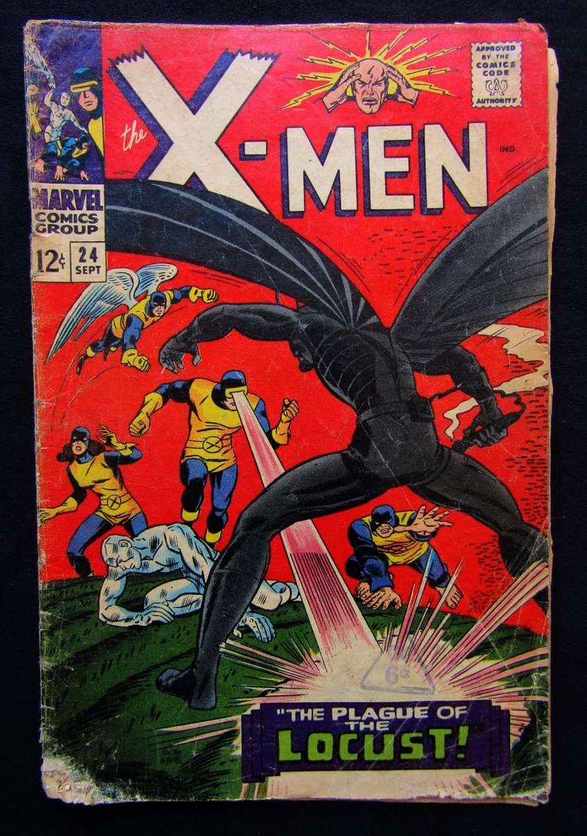 1966 The X-Men #24 - The Plague of the Locust - Marvel Comic Book