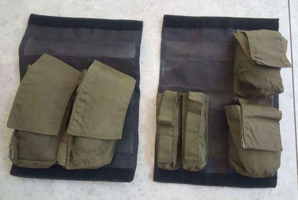 SADF Special Forces Niemoller Style Webbing Removable Ammo Pouches with Velcro Backing