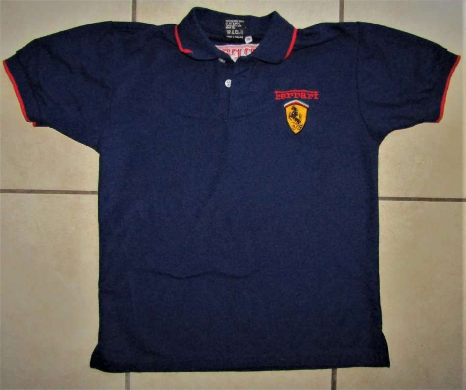 Collectable Ferrari Shell F1 Blue Golf Shirt