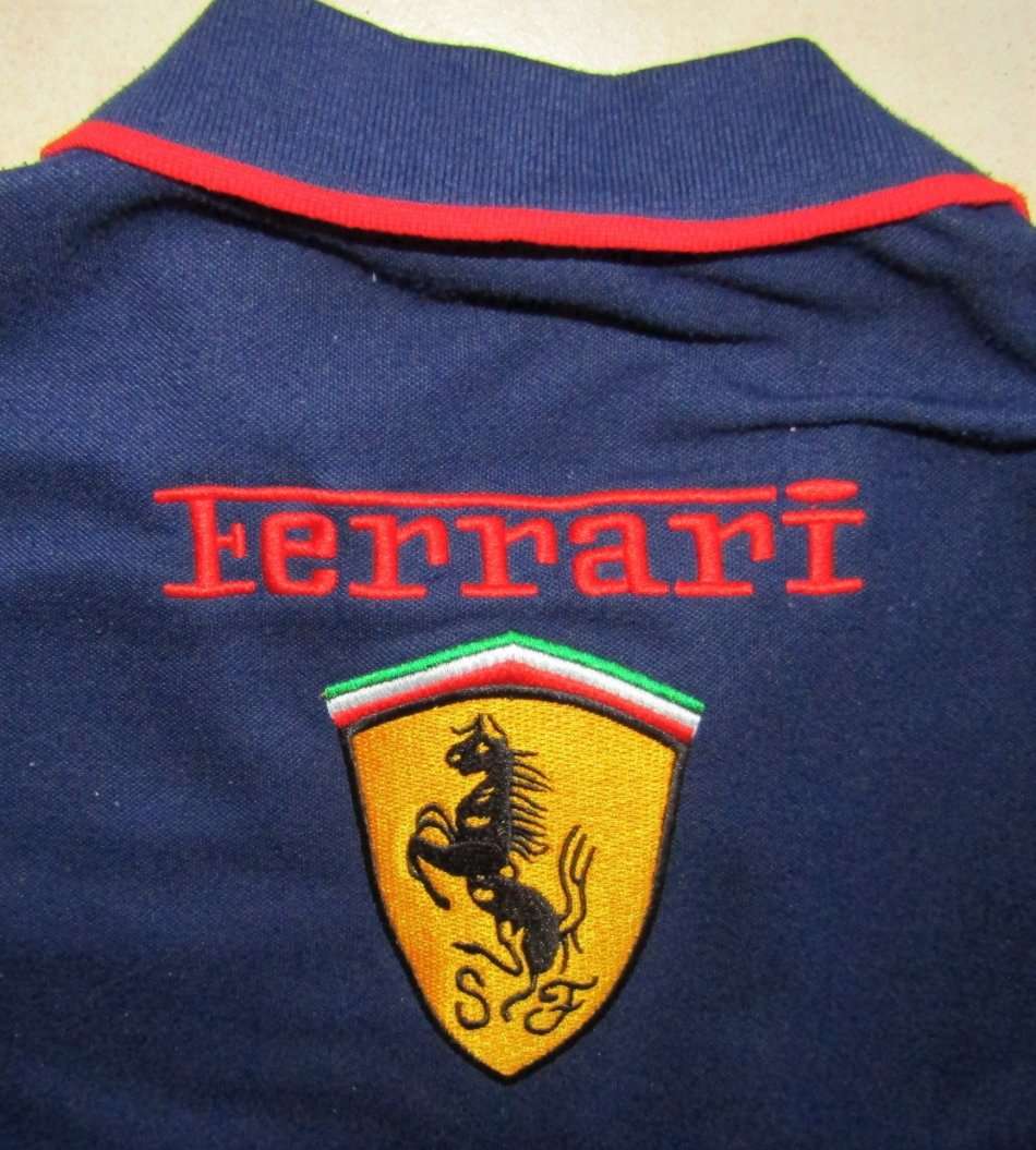 Collectable Ferrari Shell F1 Blue Golf Shirt