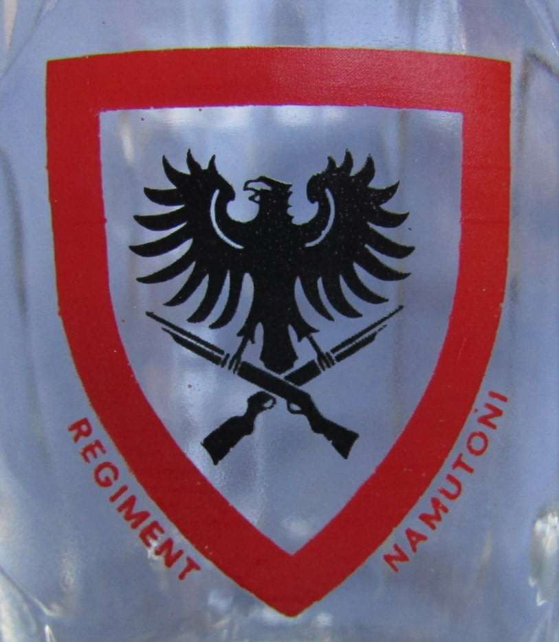 SADF Regiment Namutoni Glass Beer Mug